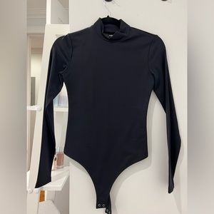 Abercrombie & Fitch Black Bodysuit with an Open Back